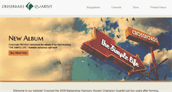 Desktop Screenshot of crossroadsquartet.com